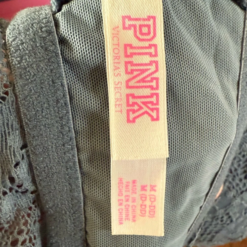 Bra Bralette Victoria’s Secret PINK Elegant Lace Bralette in Gray Medium